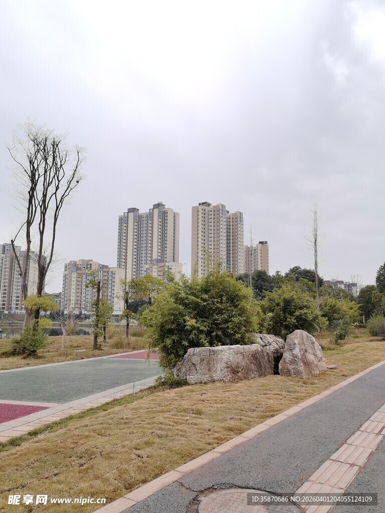 城市中公园绿地景观