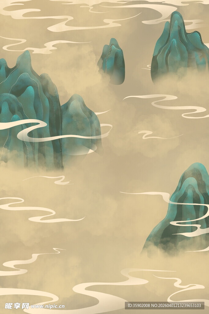 水墨山水意境图