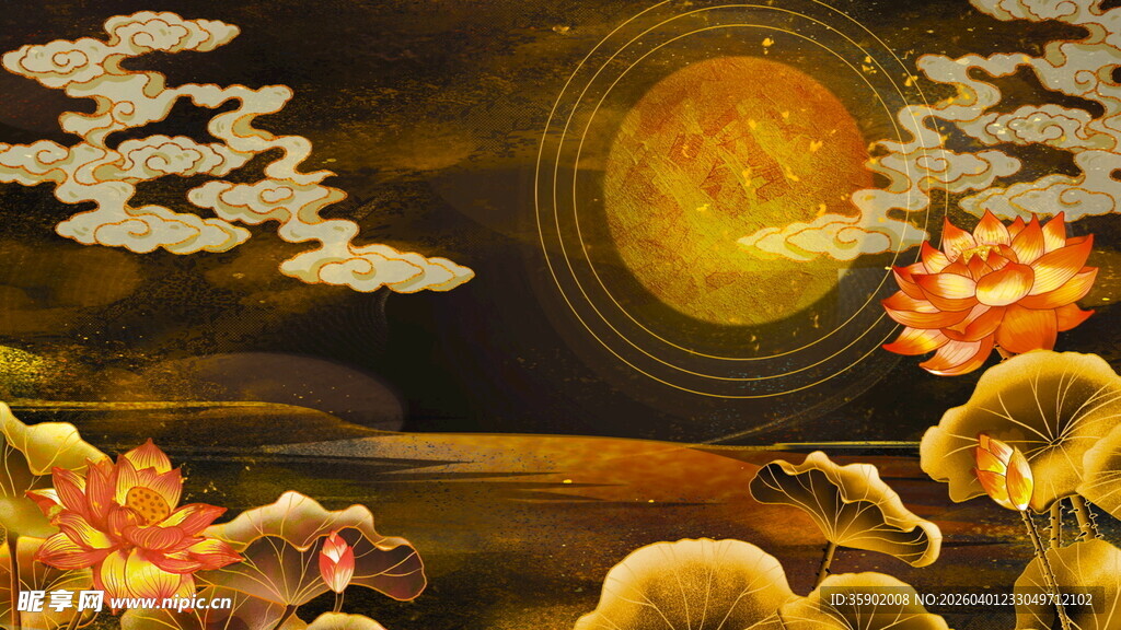 秋日山水间的梦幻景致