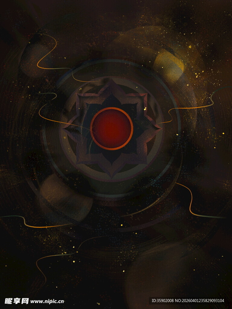 神秘科幻圆形能量核心