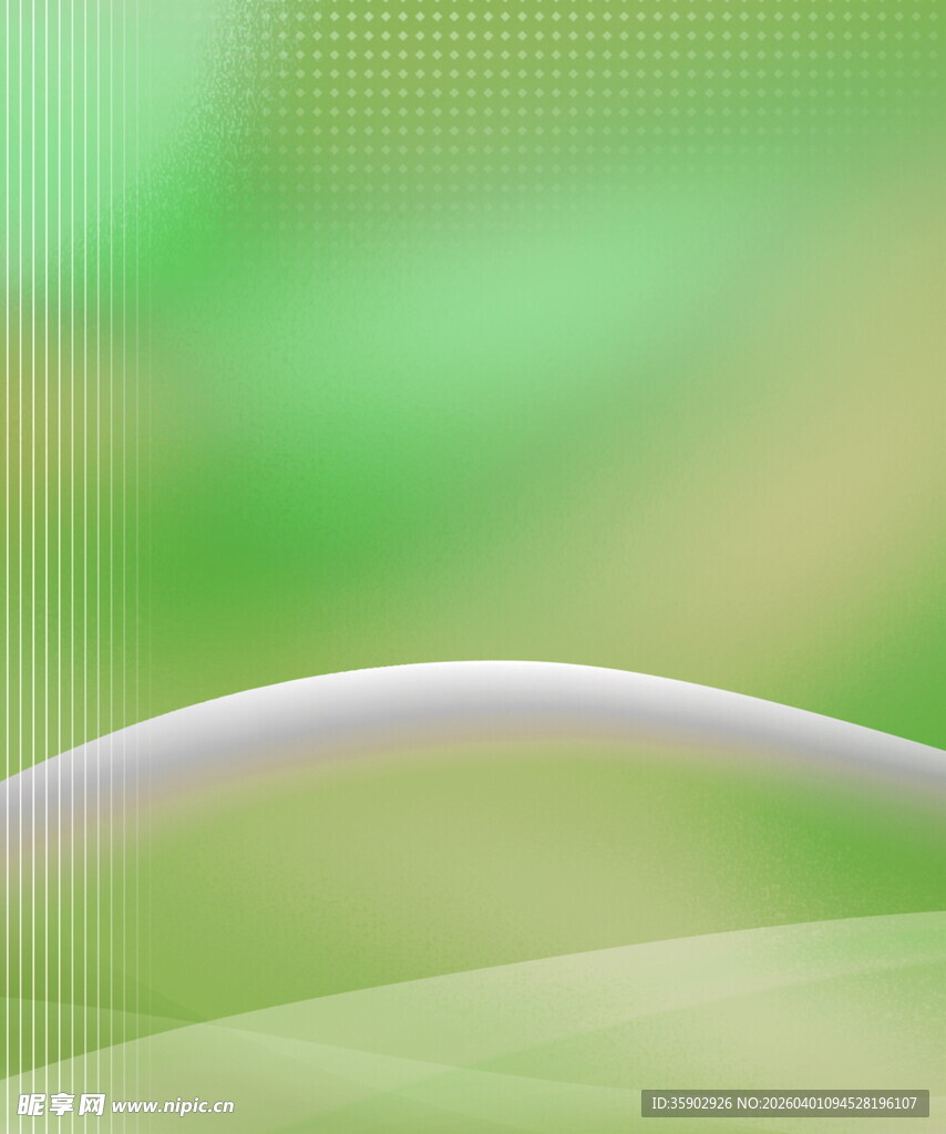 绿色渐变波浪背景图