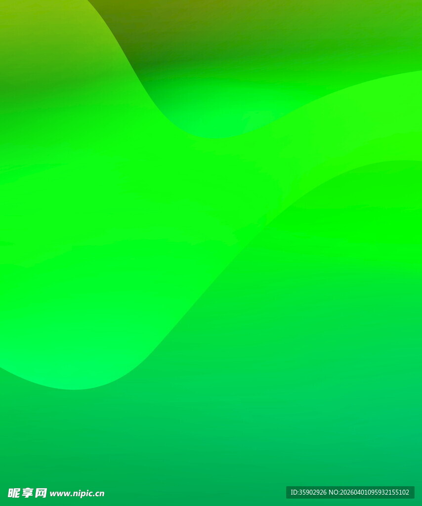 渐变绿色波浪背景图