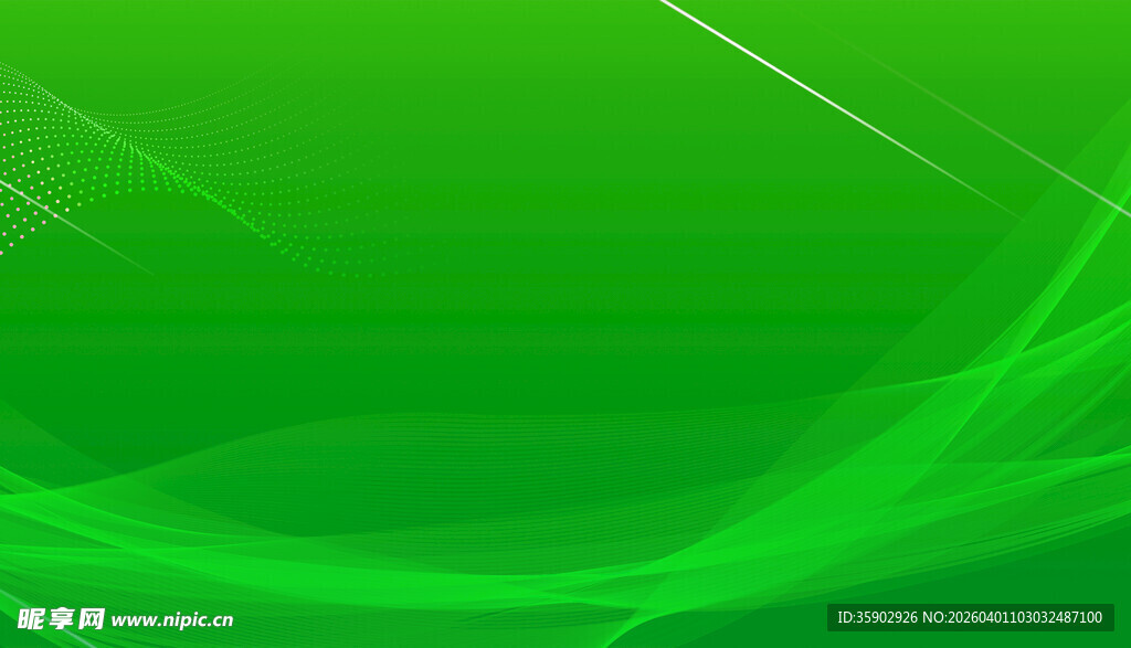 绿色动感线条背景图