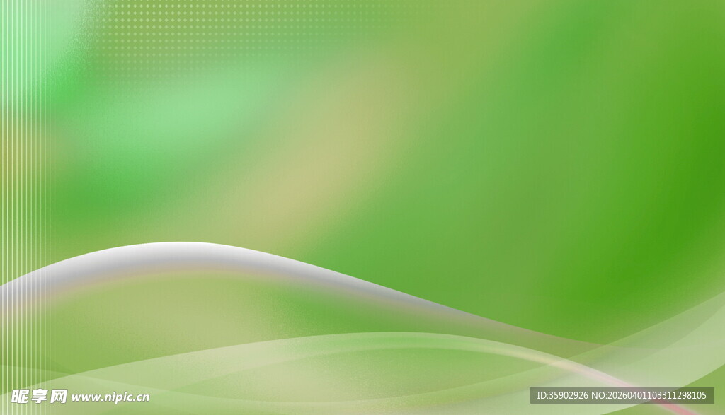 梦幻紫色线条与绿色背景