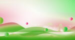 梦幻绿色山丘背景画面