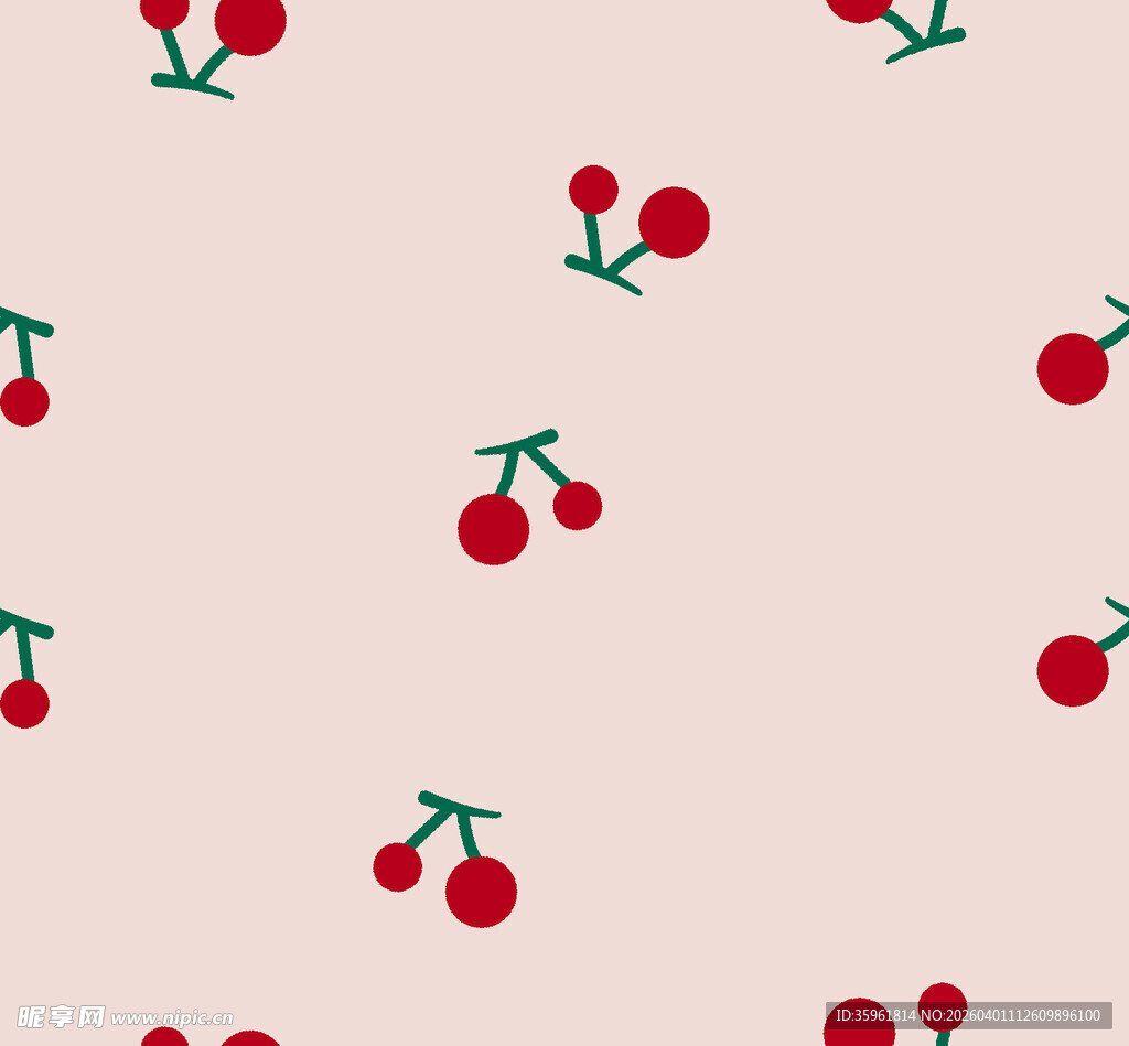 樱桃图案背景