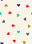 多彩爱心图案背景