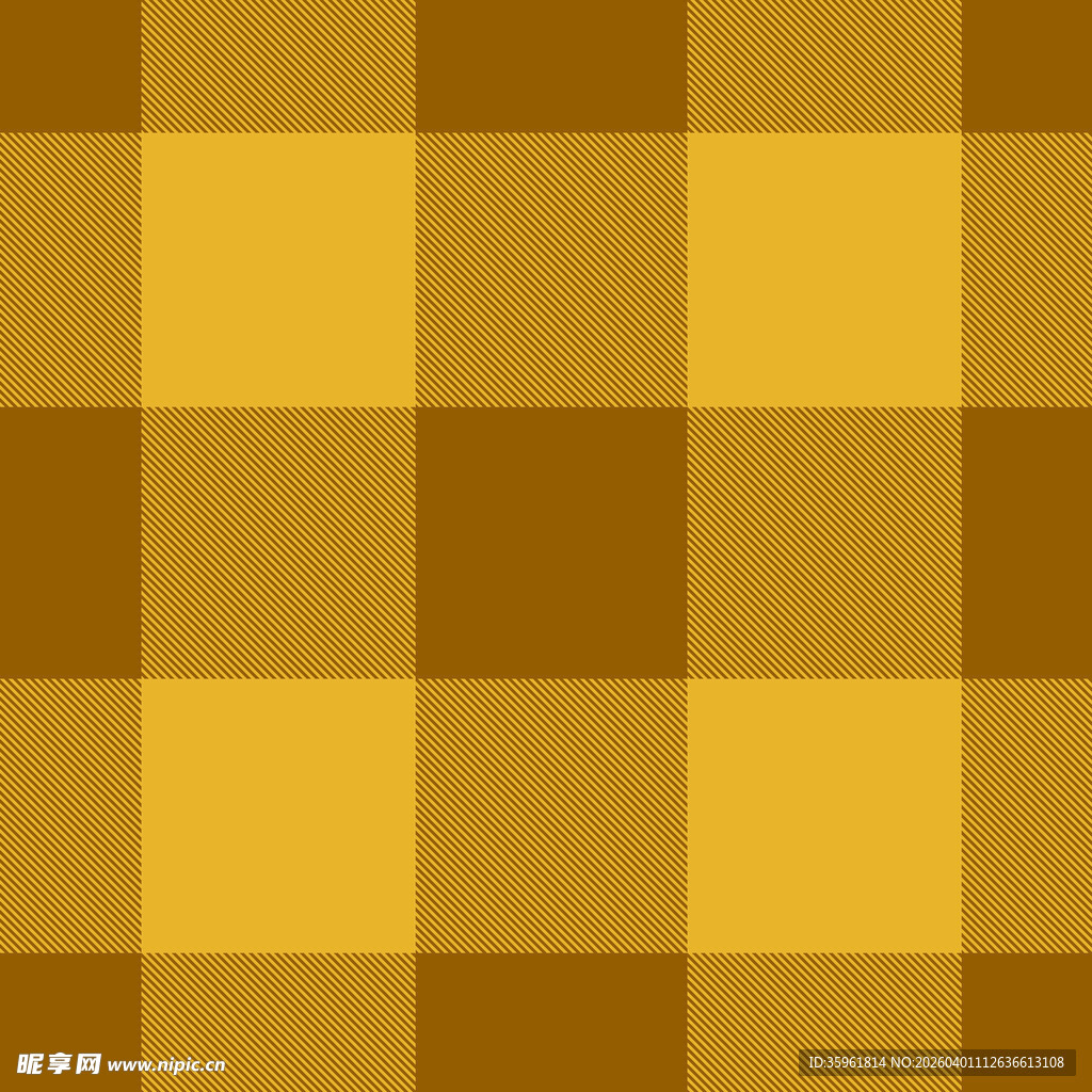黄棕格子图案背景