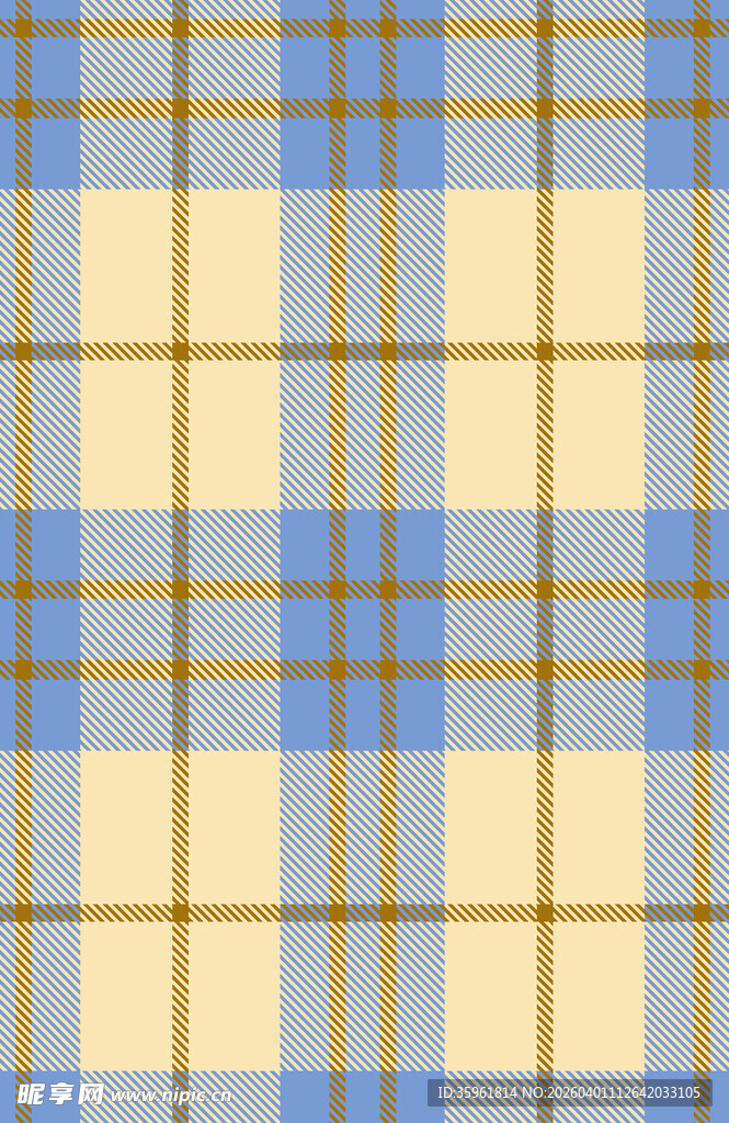 蓝黄格子图案背景