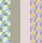 多彩卡通图案布料纹理