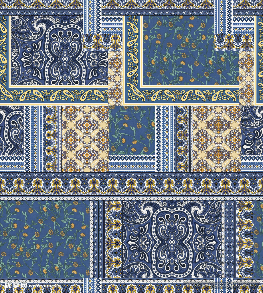 复古几何花纹图案设计