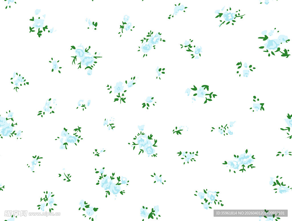 清新碎花图案背景