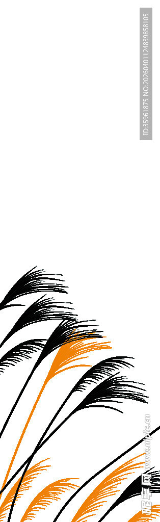 多彩羽毛笔特写