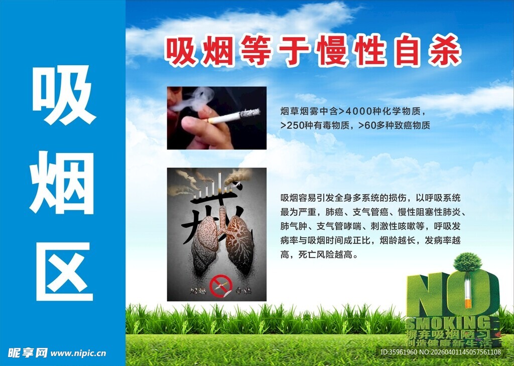 吸烟有害健康宣传海报