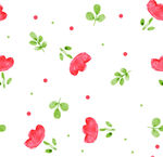 花卉图案背景 清新可爱风