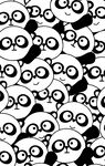 黑白卡通眼睛图案背景
