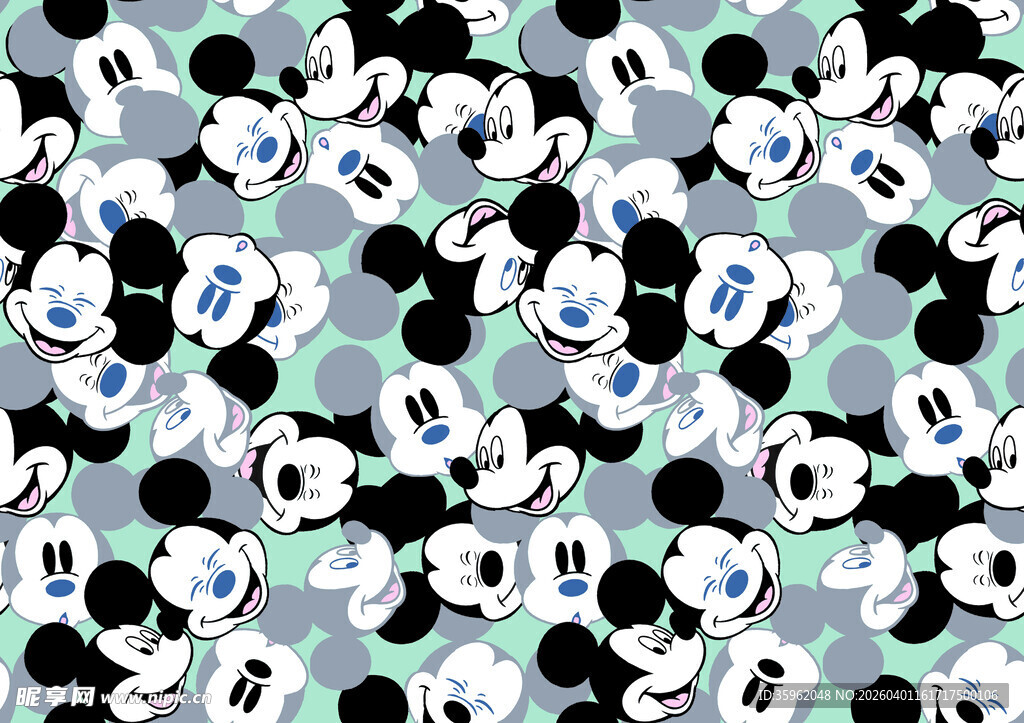 米奇图案背景图