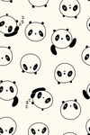 熊猫图案背  可爱风设计