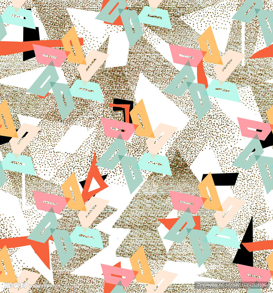 几何抽象多彩图案背景