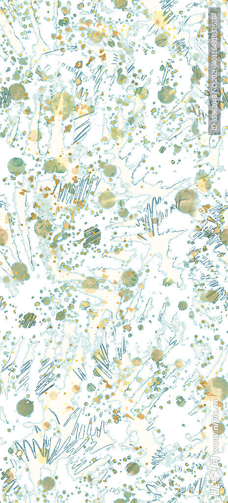 清新植物纹理图案背景