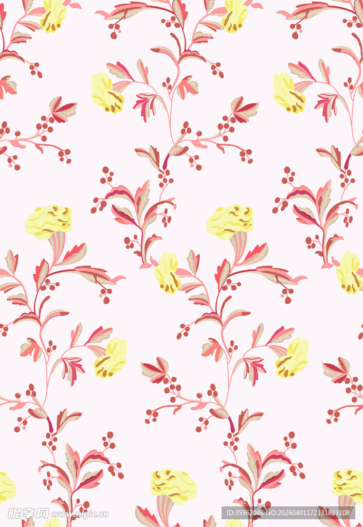 花卉图案背景纹理设计