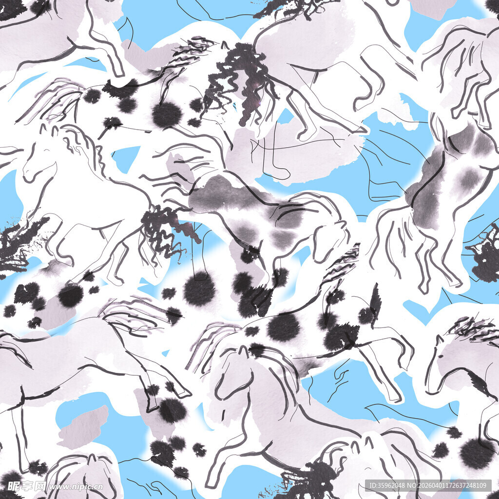 动物图案布料纹理