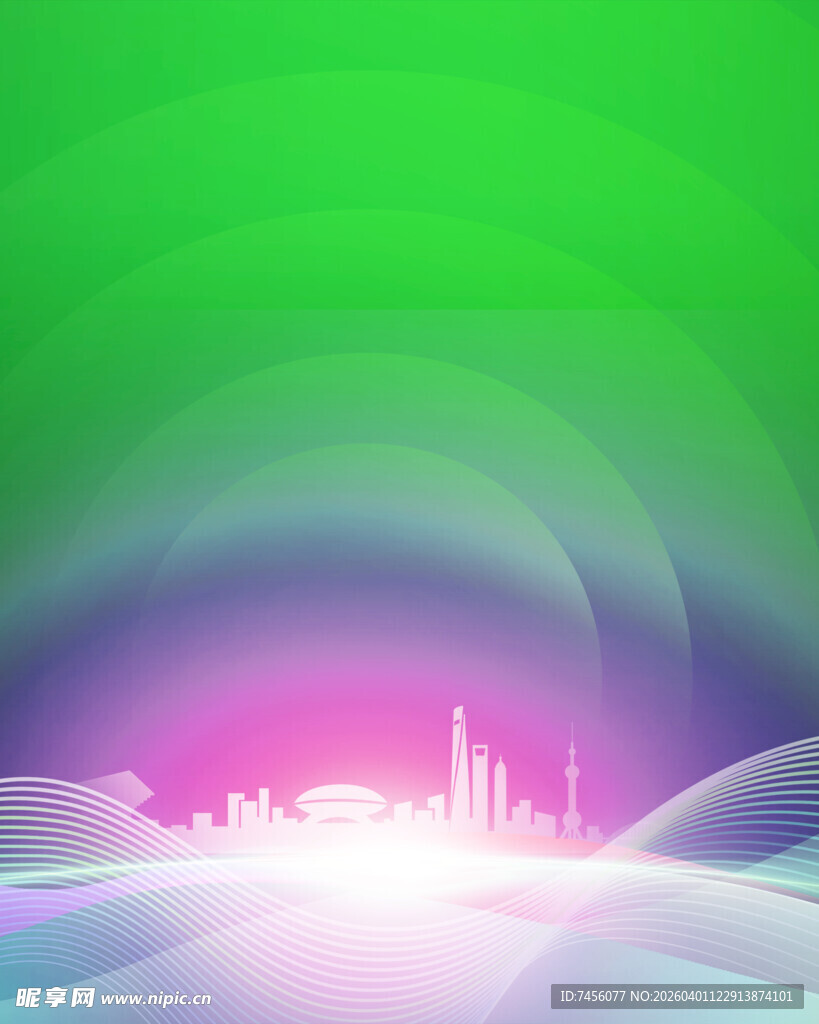 梦幻城市光影背景图