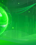 绿色科技风抽象背景图