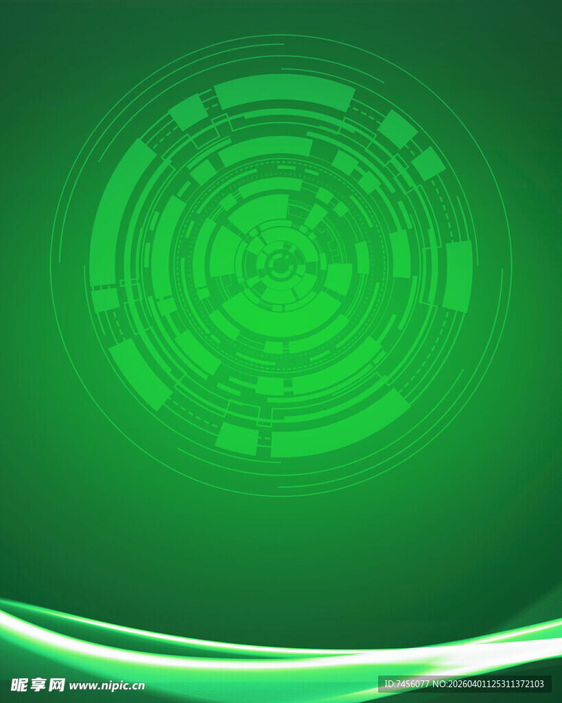 绿色科技感抽象背景图案