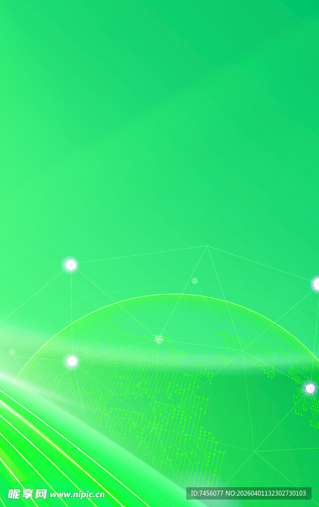 绿色动感线条背景图