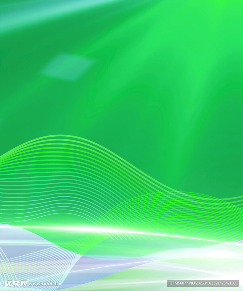 绿色动感线条抽象背景图