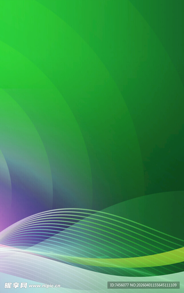 绿色动感线条抽象背景图