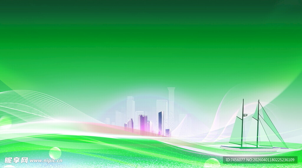 绿色科技城市景观