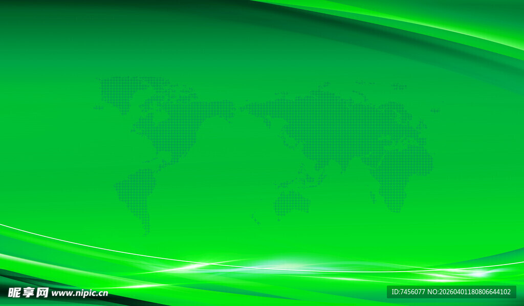 绿色动感渐变抽象背景图