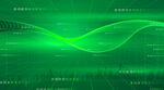 绿色科技感波浪抽象背景