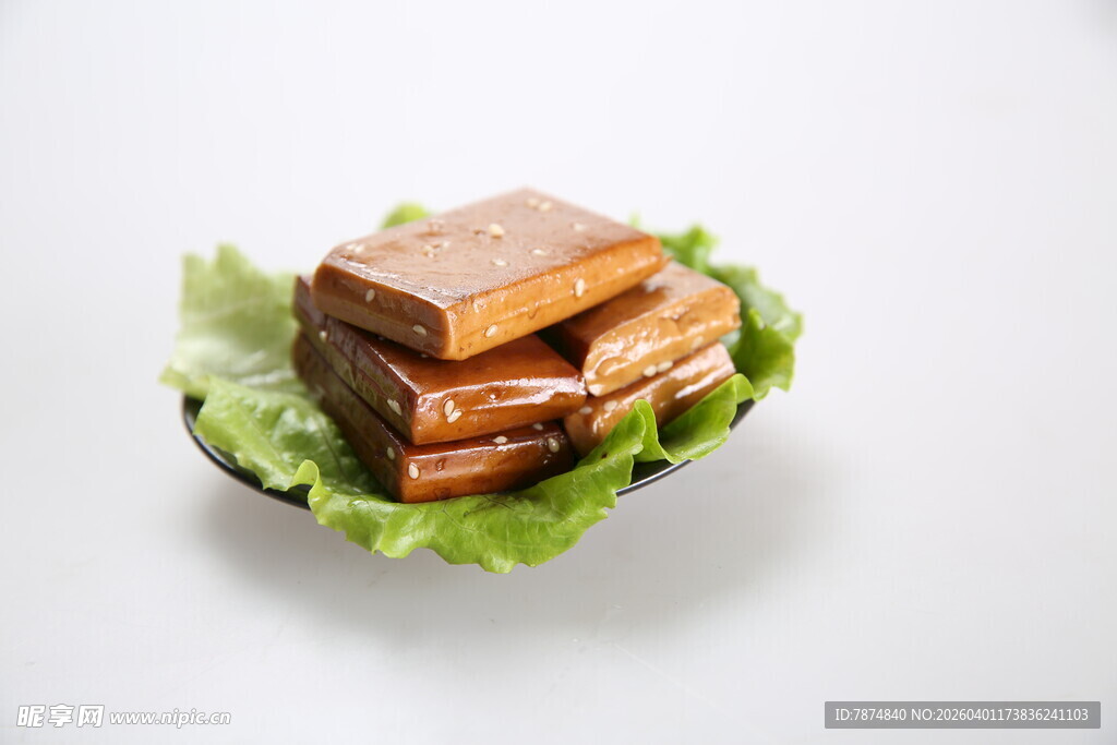 美味豆干配生菜