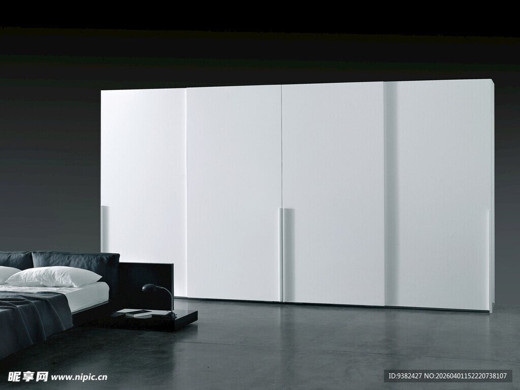 简约白色衣柜时尚卧室风