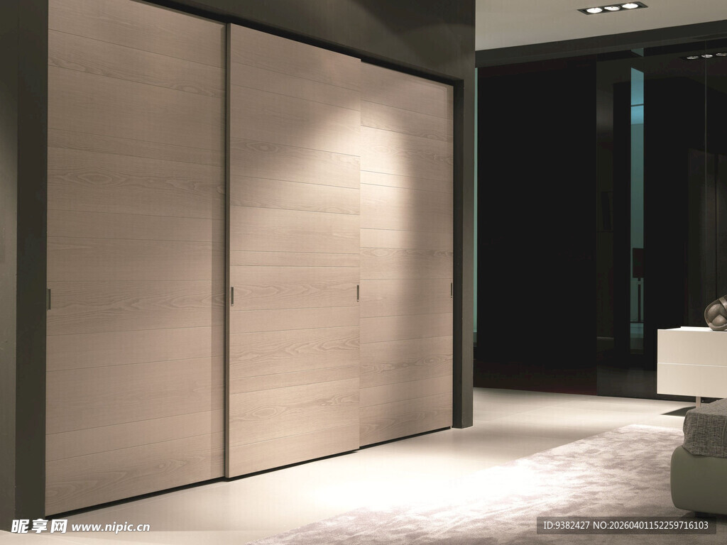 现代简约风格衣柜场景