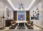 现代中式风格餐厅室内设计