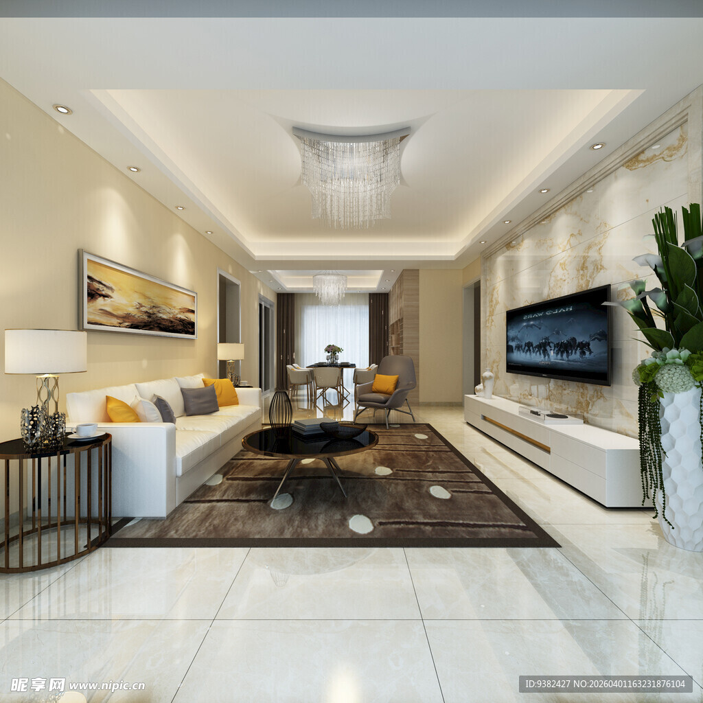 现代简约风格客厅设计