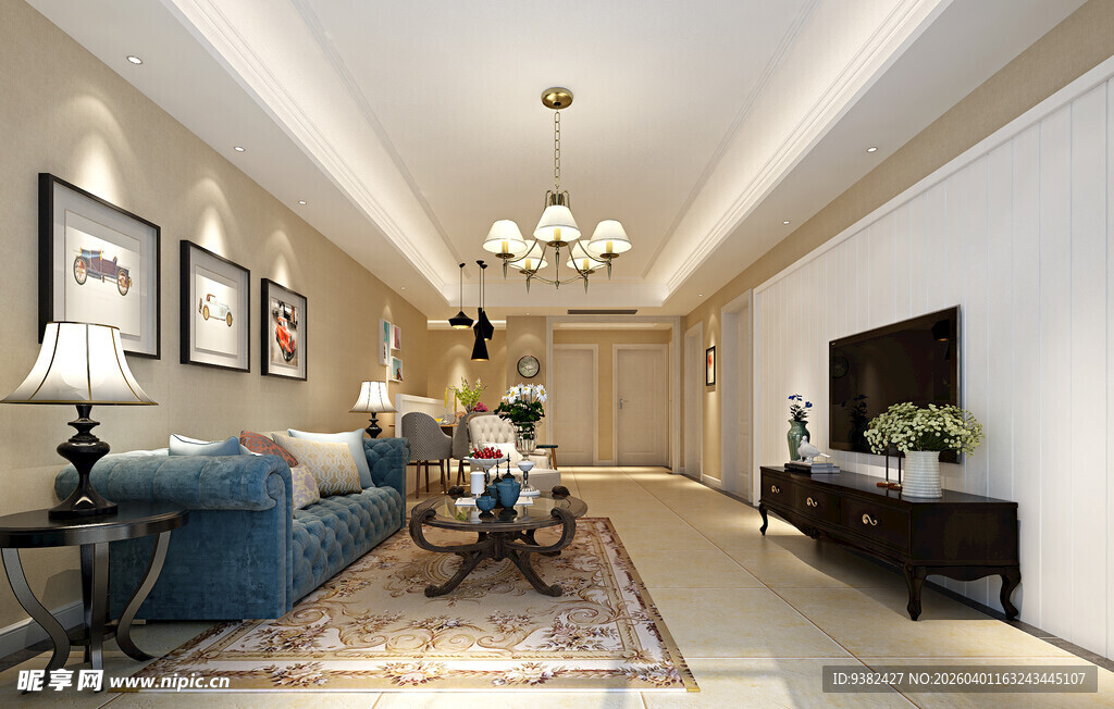 现代简约风客厅优雅空间