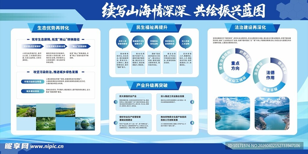 蓝色科技风商务汇报PPT模板