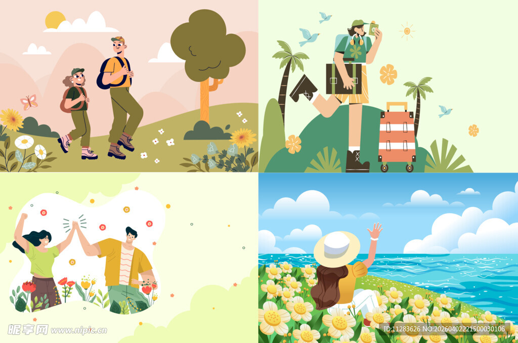 多彩户外休闲美好瞬间