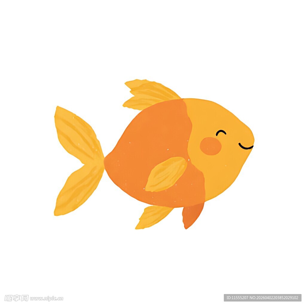 可爱金鱼插画