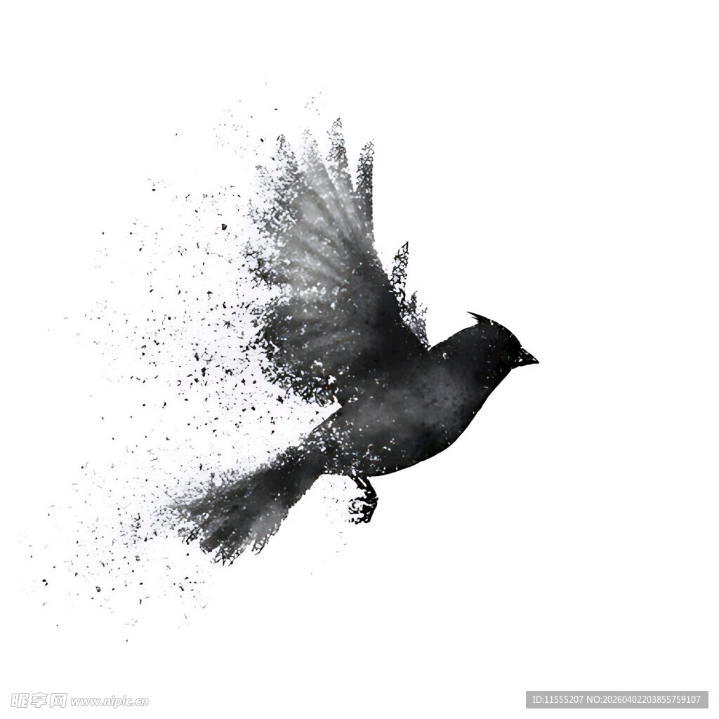 飞鸟粒子特效动感瞬间