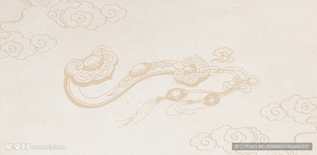 中式古典云纹图案设计