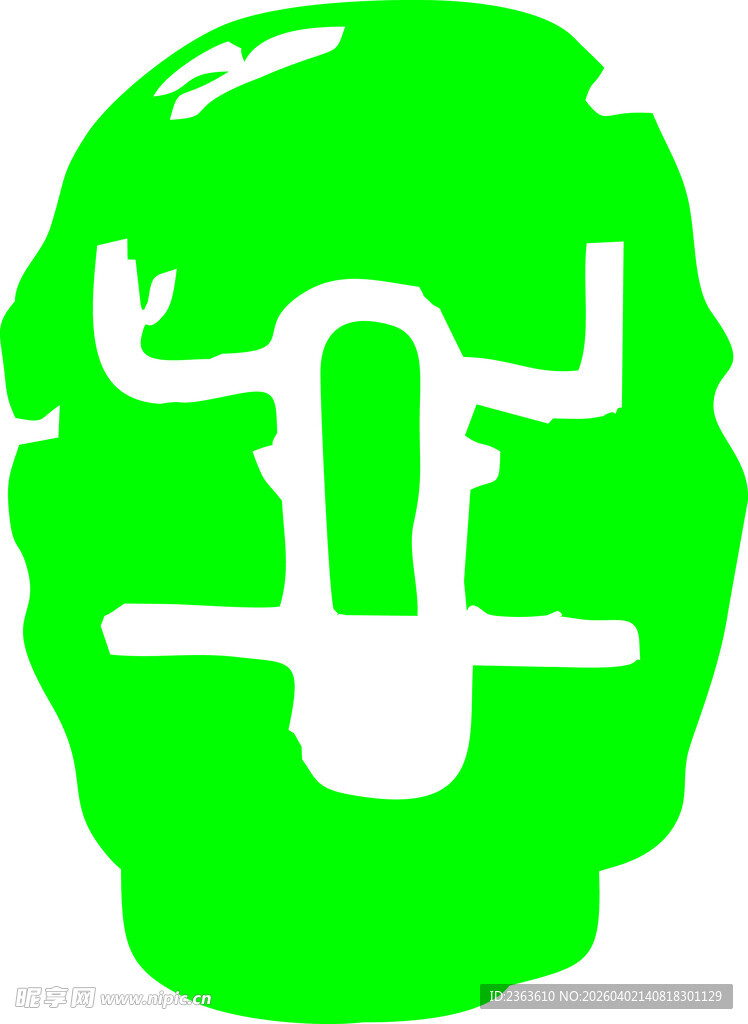 绿色抽象图案头像