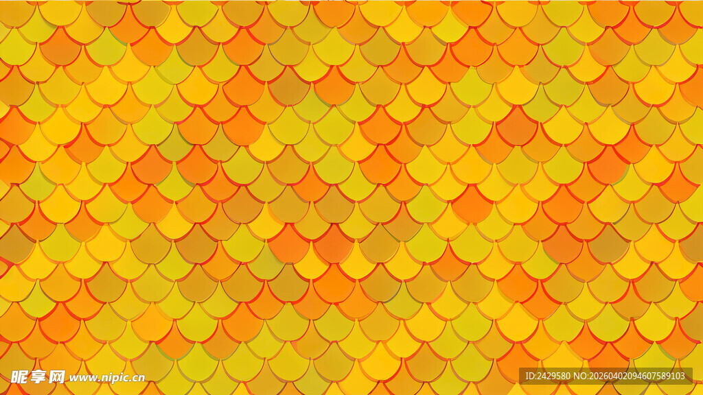 龙年龙鳞花纹鱼鳞底纹花