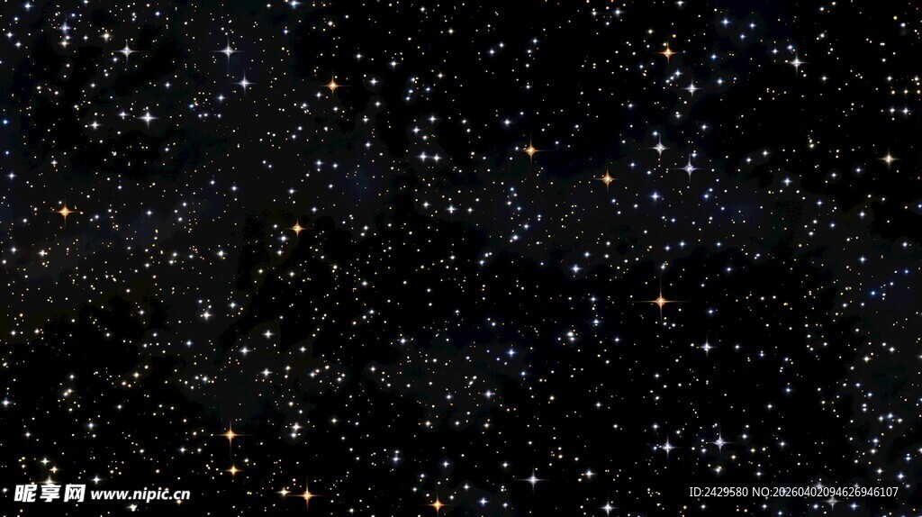 银河星空黑色唯美平面背