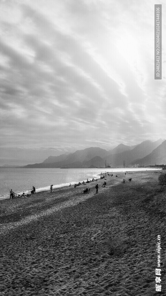 黑白海岸风光